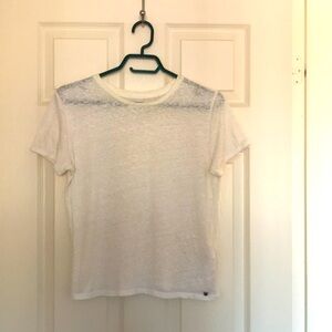 Abercrombie & Fitch, white Short-sleeve Top
